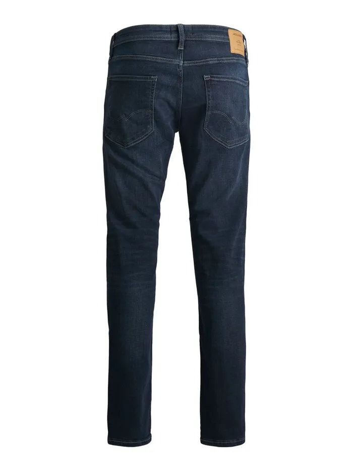 Slim and Straight Jeans JACK and JONES Mens TIM ORIGINAL AM 619 SLIMSTRAIGHT FIT JEANS Blue Blue Denim