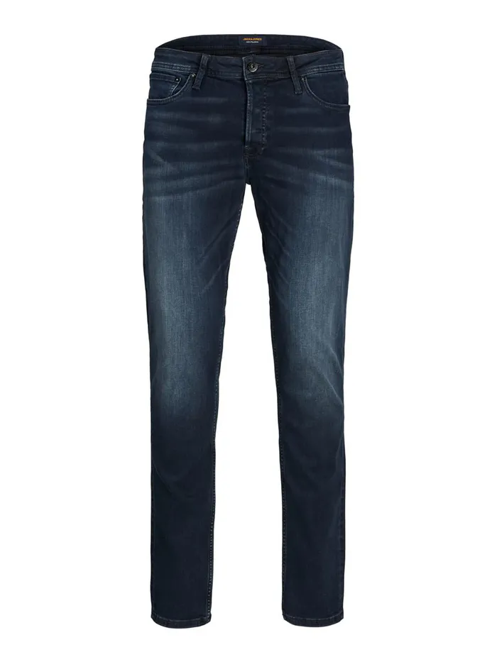Slim and Straight Jeans JACK and JONES Mens TIM ORIGINAL CJ 925 SLIMSTRAIGHT FIT JEANS Blue Blue Denim
