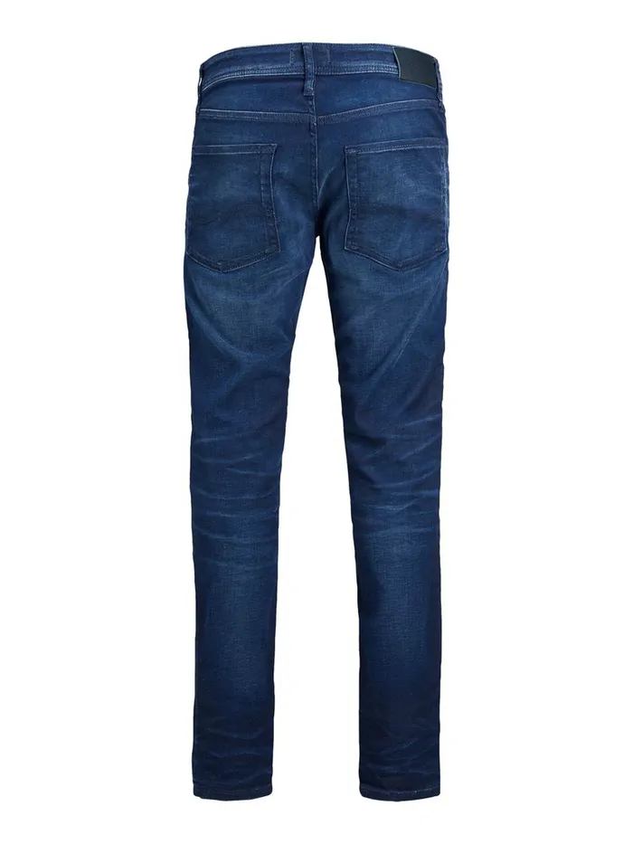 Slim and Straight Jeans JACK and JONES Mens TIM ORIGINAL JJ 267 SLIMSTRAIGHT FIT JEANS Blue Blue Denim