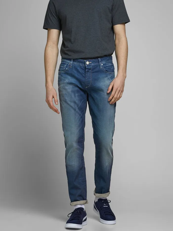 Slim and Straight Jeans JACK and JONES Mens TIM ORIGINAL JOS 919 SLIMSTRAIGHT FIT JEANS Blue Medium Blue Denim Slim and Straight Jeans JACK and JONES Mens TIM ORIGINAL JOS 919 SLIMSTRAIGHT FIT JEANS Blue Medium Blue Denim