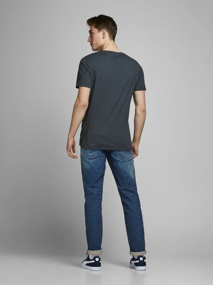 Slim and Straight Jeans JACK and JONES Mens TIM ORIGINAL JOS 919 SLIMSTRAIGHT FIT JEANS Blue Medium Blue Denim