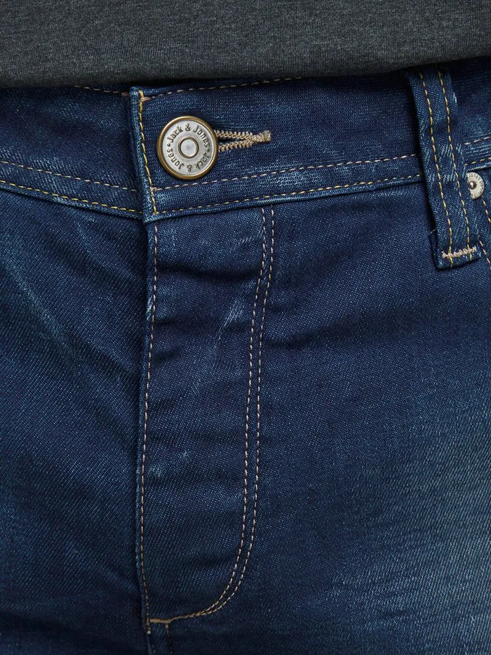 Slim and Straight Jeans JACK and JONES Mens TIM ORIGINAL JOS 919 SLIMSTRAIGHT FIT JEANS Blue Medium Blue Denim