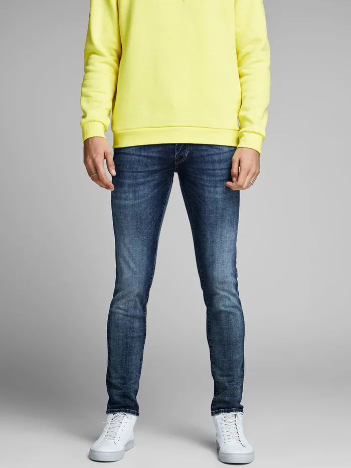 Slim Jeans JACK and JONES Mens GLENN CON 057 50SPS SLIM FIT JEANS Blue Blue Denim