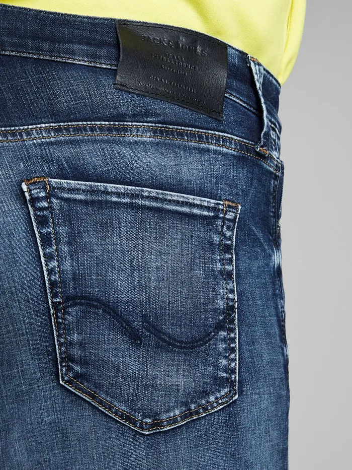 Slim Jeans JACK and JONES Mens GLENN CON 057 50SPS SLIM FIT JEANS Blue Blue Denim