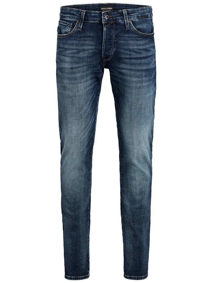 Slim Jeans JACK and JONES Mens GLENN CON 057 50SPS SLIM FIT JEANS Blue Blue Denim