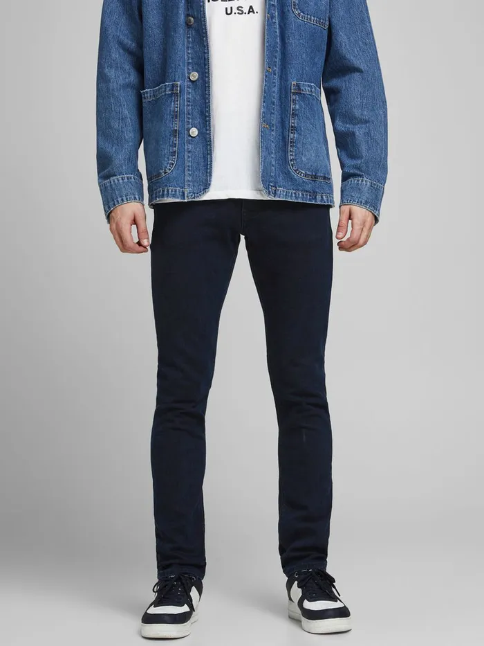 Slim Jeans JACK and JONES Mens GLENN FELIX AM 166 LID SLIM FIT JEANS Blue Blue Denim Slim Jeans JACK and JONES Mens GLENN FELIX AM 166 LID SLIM FIT JEANS Blue Blue Denim