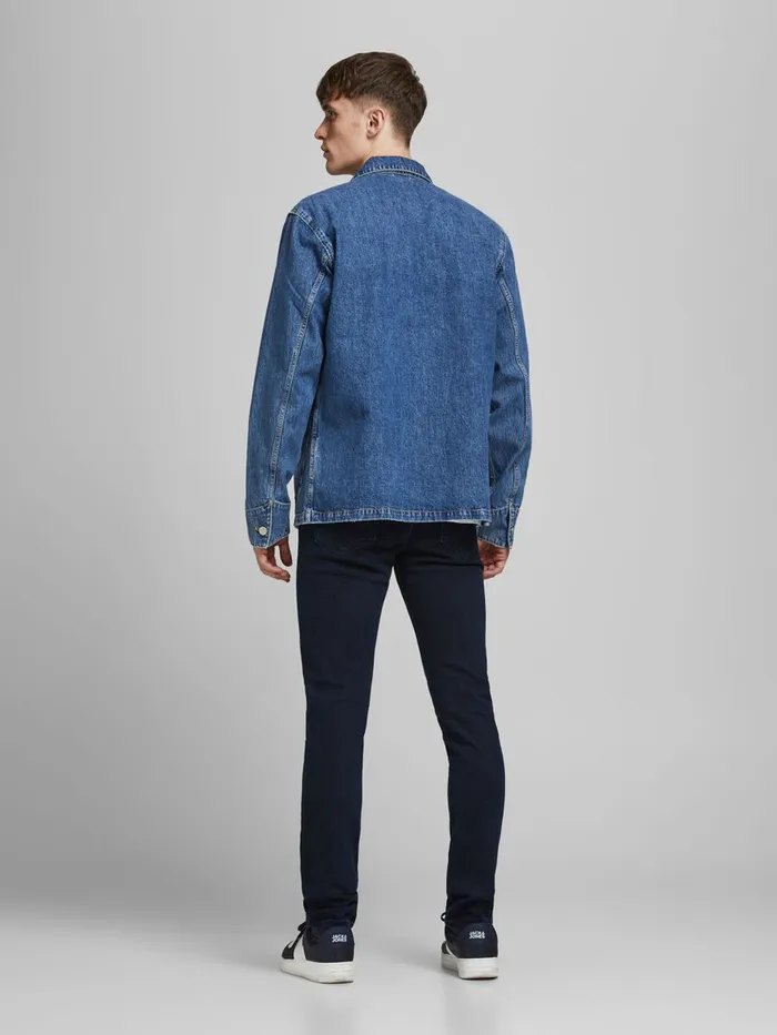 Slim Jeans JACK and JONES Mens GLENN FELIX AM 166 LID SLIM FIT JEANS Blue Blue Denim