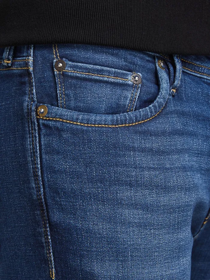Slim Jeans JACK and JONES Mens GLENN FELIX AM 889 50SPS LID SLIM FIT JEANS Blue Blue Denim