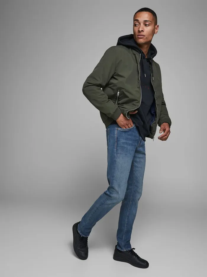Slim Jeans JACK and JONES Mens GLENN FELIX JOS 194 50SPS SLIM FIT JEANS Blue Blue Denim