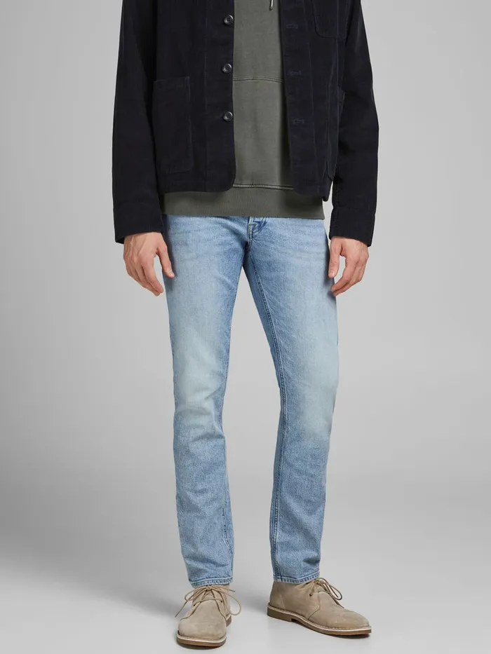 Slim Jeans JACK and JONES Mens GLENN ORIGINAL AM 228 SLIM FIT JEANS Blue Blue Denim Slim Jeans JACK and JONES Mens GLENN ORIGINAL AM 228 SLIM FIT JEANS Blue Blue Denim