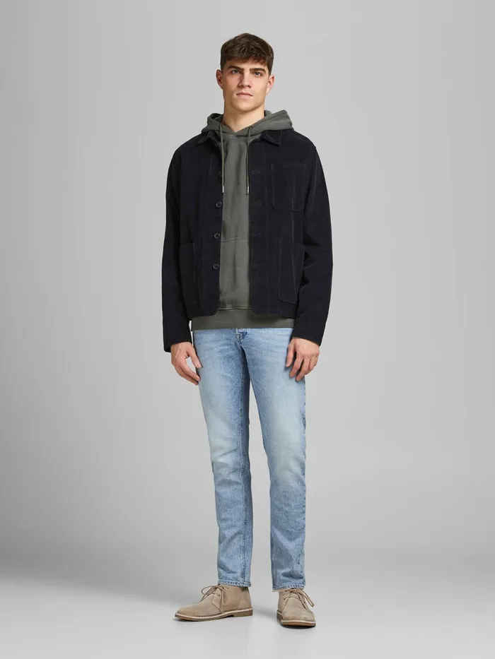 Slim Jeans JACK and JONES Mens GLENN ORIGINAL AM 228 SLIM FIT JEANS Blue Blue Denim