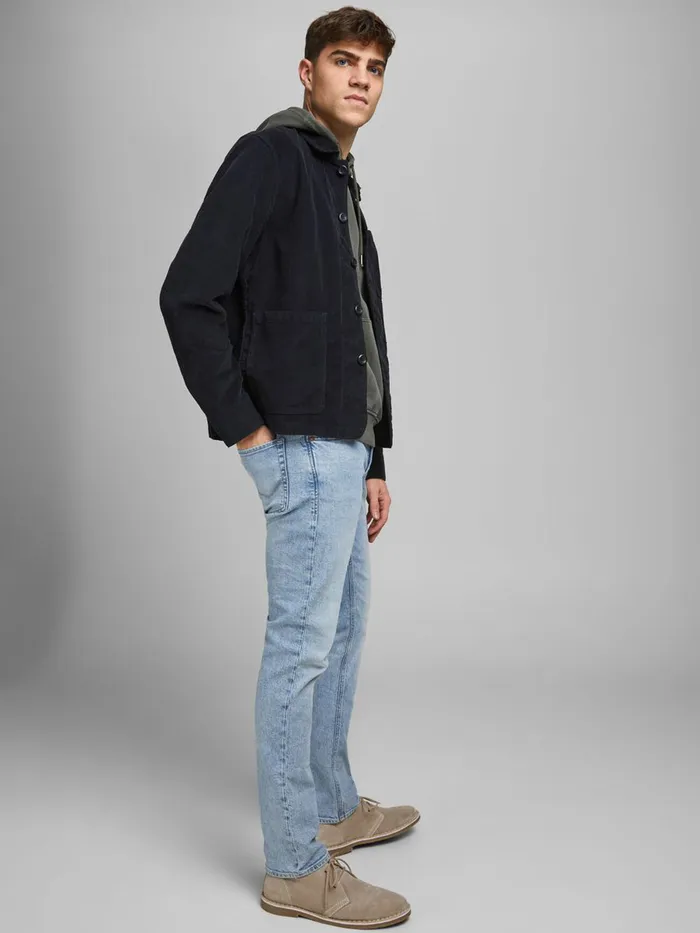 Slim Jeans JACK and JONES Mens GLENN ORIGINAL AM 228 SLIM FIT JEANS Blue Blue Denim