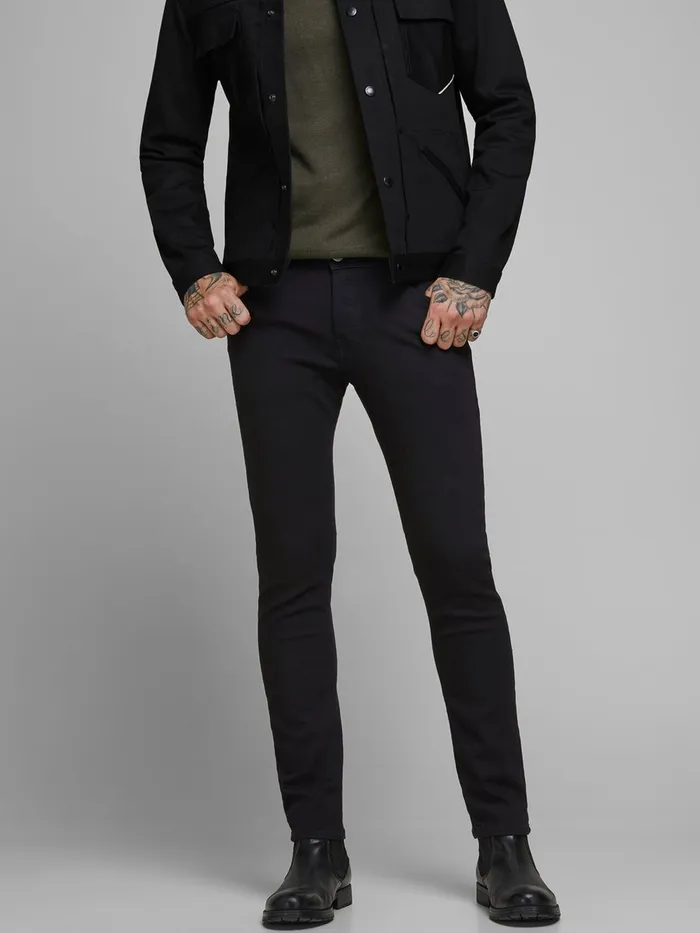 Slim Jeans JACK and JONES Mens GLENN ORIGINAL AM 816 SLIM FIT JEANS Black Black Denim Slim Jeans JACK and JONES Mens GLENN ORIGINAL AM 816 SLIM FIT JEANS Black Black Denim