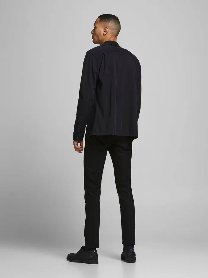 Slim Jeans JACK and JONES Mens GLENN ORIGINAL NA 098 SLIM FIT JEANS Black Black Denim