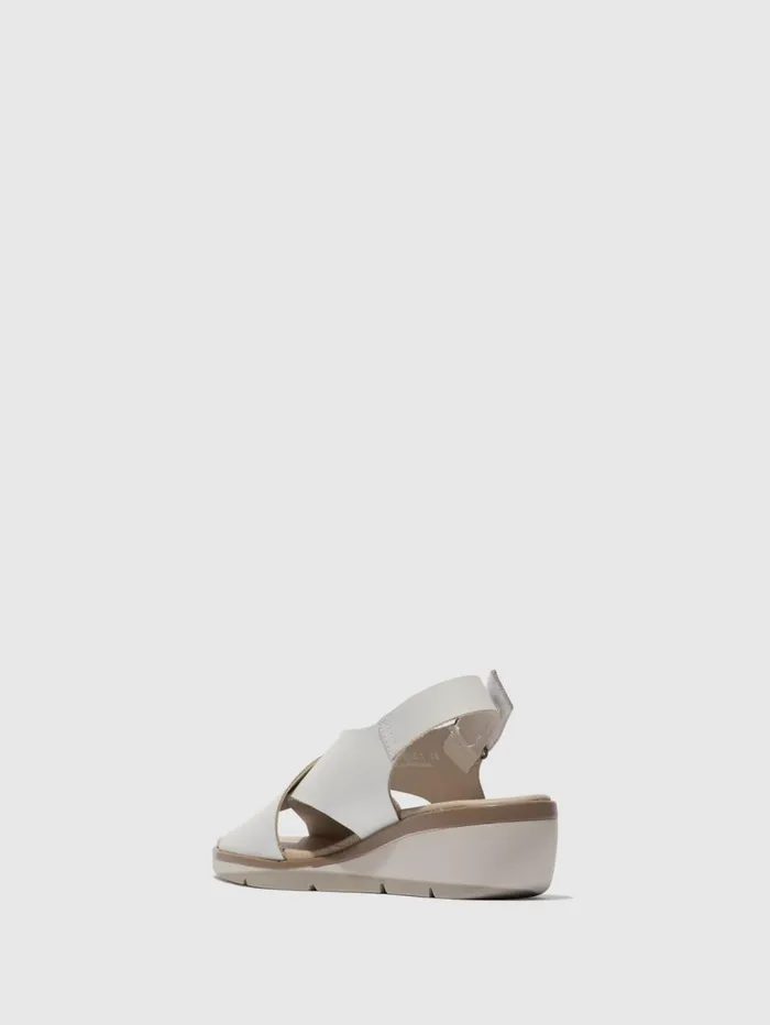 SlingBack Sandals NABI058FLY WHITE Women Fly London Sandals