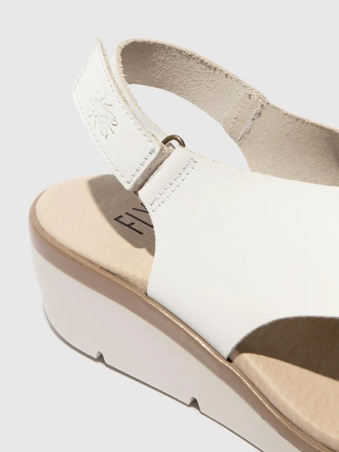SlingBack Sandals NABI058FLY WHITE Women Fly London Sandals