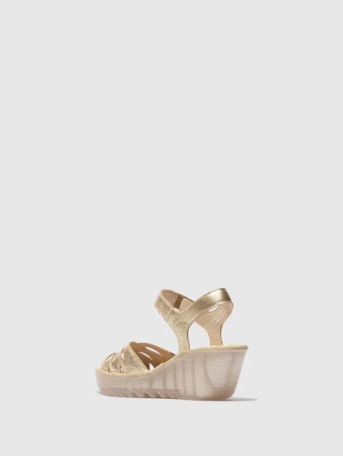 SlingBack Sandals YAZI479FLY GOLD Women Fly London Sandals