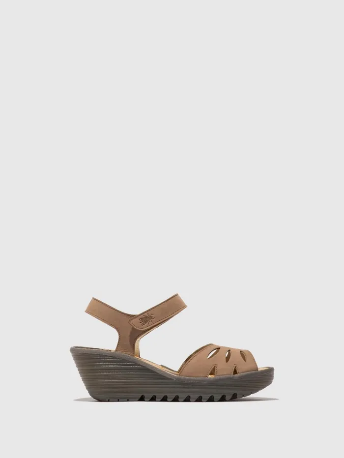 SlingBack Sandals YAZI479FLY TAUPE Women Fly London Sandals