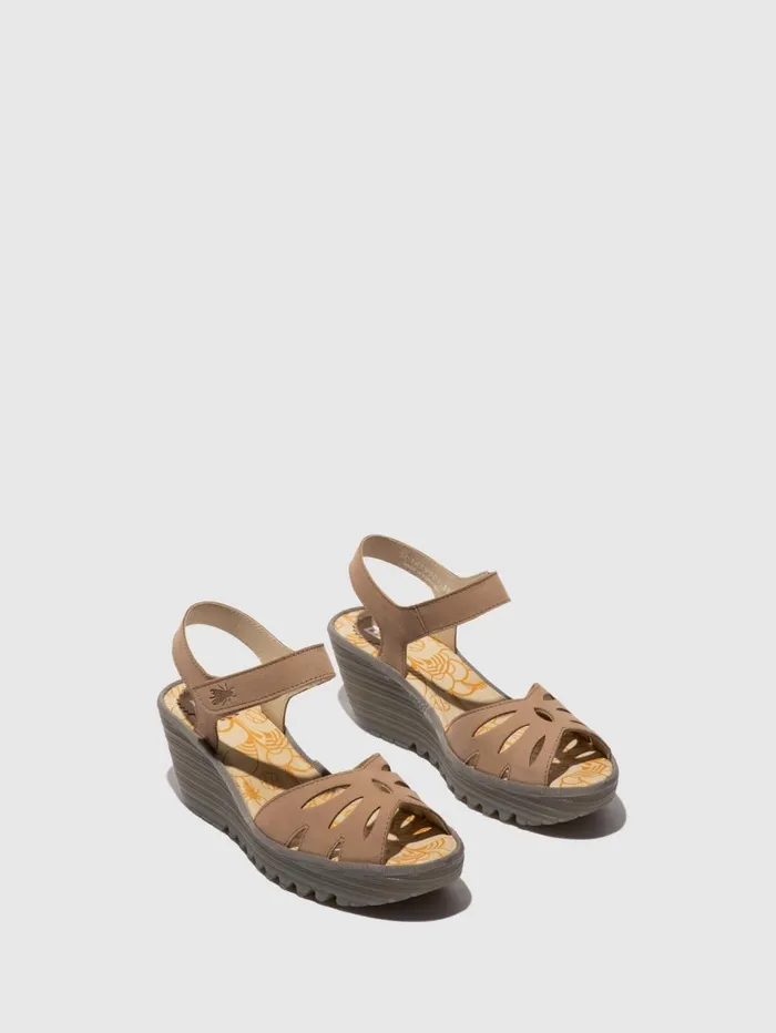 SlingBack Sandals YAZI479FLY TAUPE Women Fly London Sandals