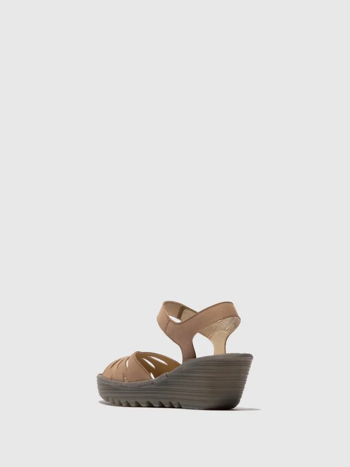 SlingBack Sandals YAZI479FLY TAUPE Women Fly London Sandals
