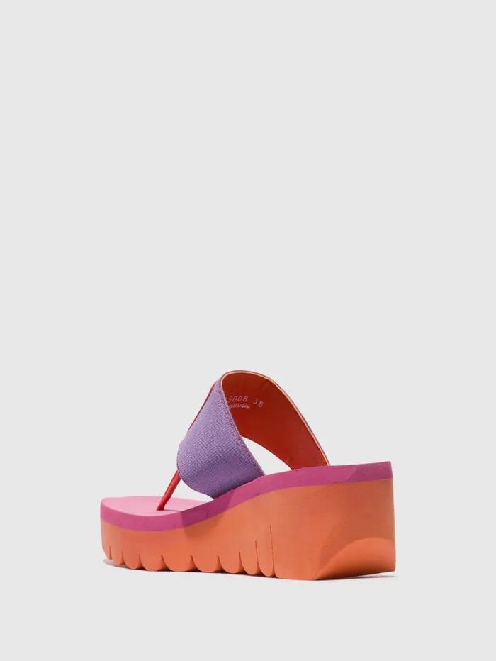 Slipon Mules YOMU725FLY ORANGEVIOLET ROSE Women Fly London Mules