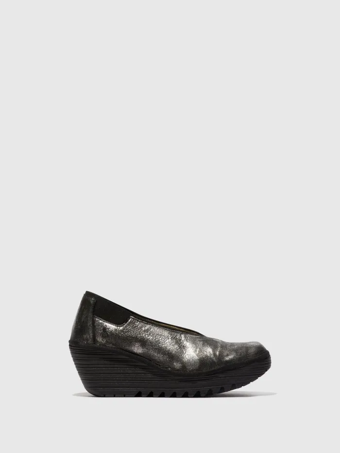 Slipon Shoes YOZA438FLY SILVER Women Fly London Shoes