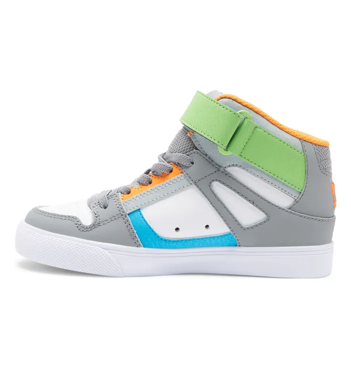 Sneakers Kids Pure High Elastic Waist Lace HighTop Shoes greygreywhite DC Shoes