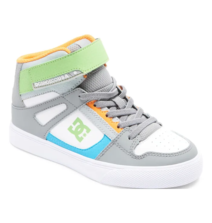 Sneakers Kids Pure High Elastic Waist Lace HighTop Shoes greygreywhite DC Shoes