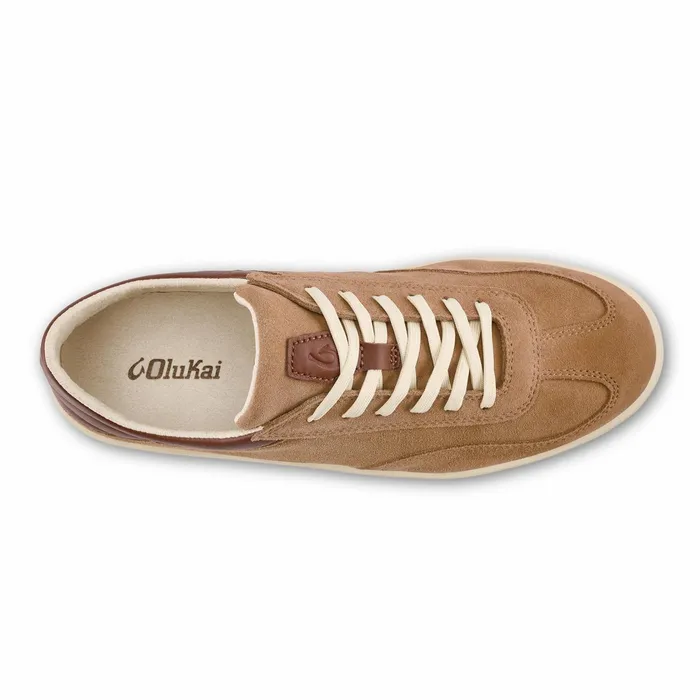 Sneakers Men Olukai Pnini Suede Leather Sneakers 8211 Tan Toffee
