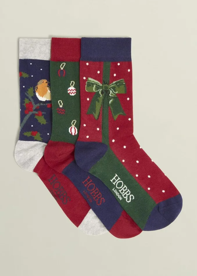 Socks and Tights Women HOBBS Festive Sock Set Multi