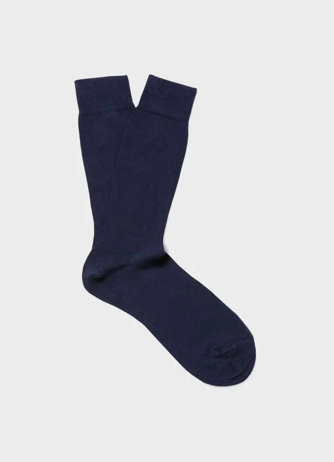 Socks ussunspel Men Cotton Socks Navy