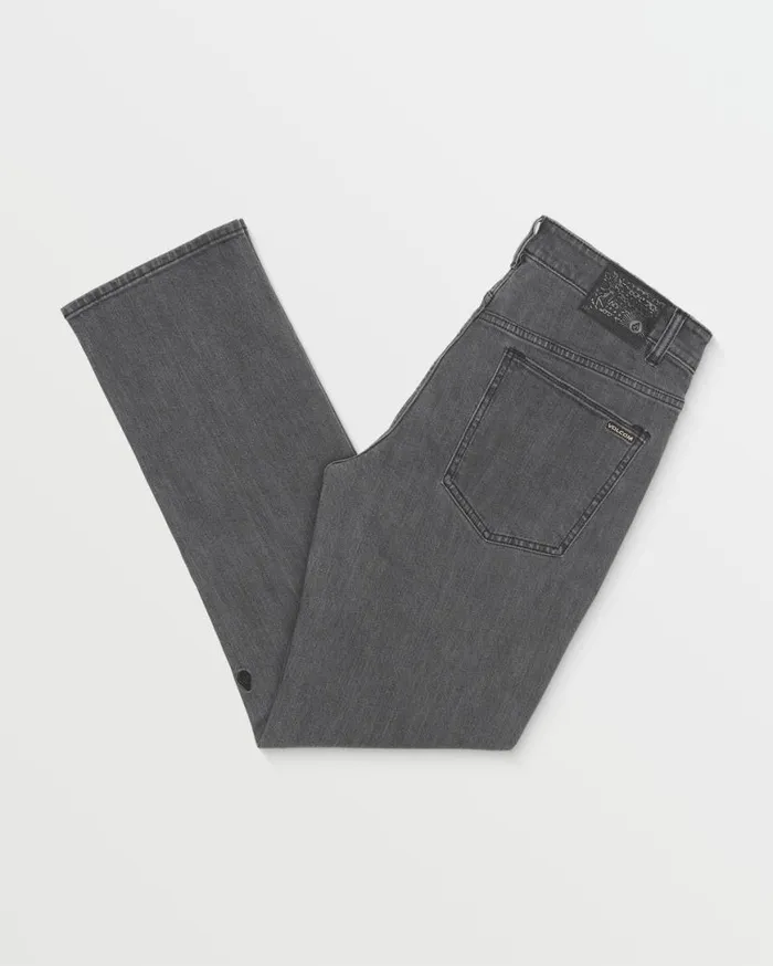 Solver Modern Fit Jeans 8211 Neutral Grey Mens Volcom Jeans