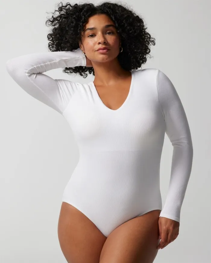 Soma Body Ribbed LongSleeve VNeck Bra Bodysuit Big Cab Women Tops and Bodysuits Soma Body Ribbed LongSleeve VNeck Bra Bodysuit Big Cab Women Tops and Bodysuits