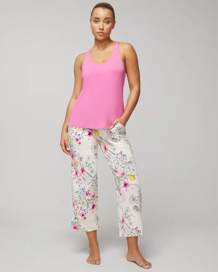 Soma Cool Nights Tank Crop Pants Set Fresco Dot Majesty Blue Women Matching Sets and Separates Soma Cool Nights Tank Crop Pants Set Fresco Dot Majesty Blue Women Matching Sets and Separates
