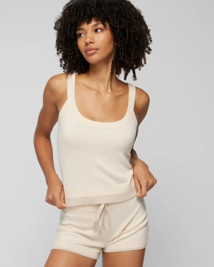Soma Luxe Soft Tank Heather Quartz Women Tops and Bodysuits