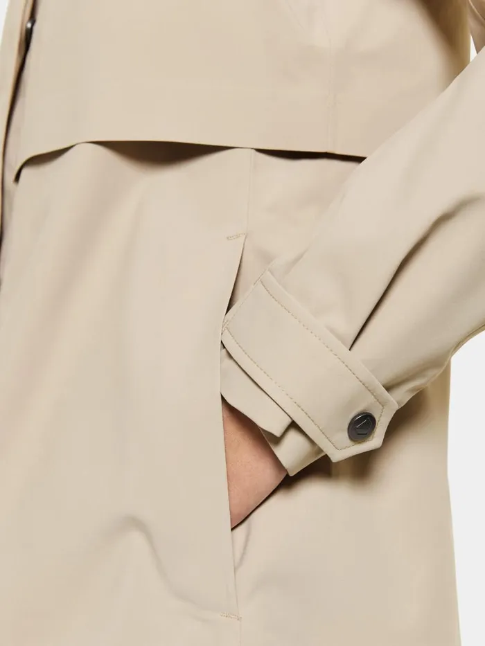 Sonja Parka Long Clay Beige Women Didriksons Spring Jackets