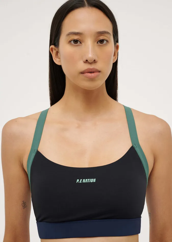 SportsBras TAKEOVER SPORTS BRA IN BLACK 8211 PE Nation Women
