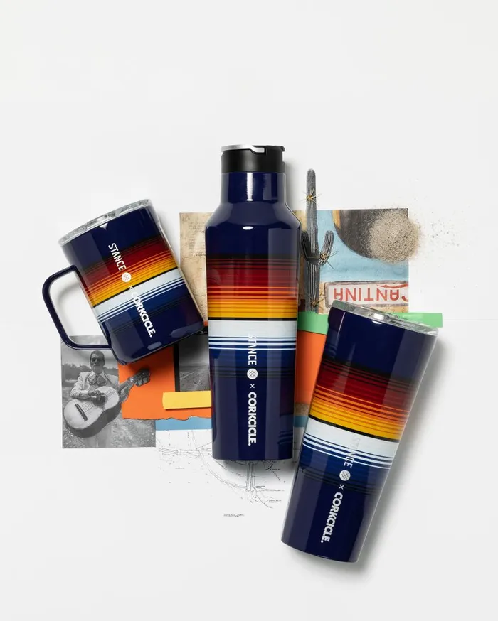 Stance X Corkcicle Curren Collection Multi MenWomenKids Stance Water Bottles and Mugs Stance X Corkcicle Curren Collection Multi MenWomenKids Stance Water Bottles and Mugs