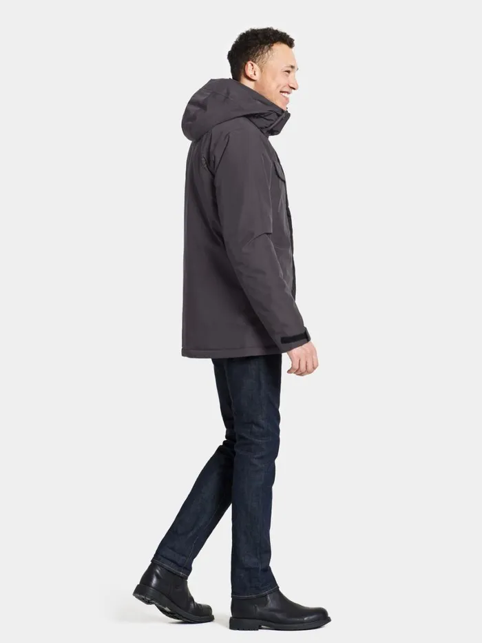 Stefan Jacket Black Men Didriksons Insulated Jackets
