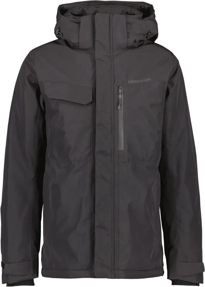 Stefan Jacket Black Men Didriksons Insulated Jackets