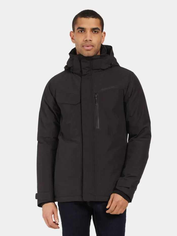 Stefan Jacket Black Men Didriksons Insulated Jackets