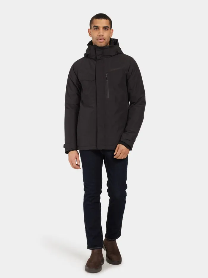 Stefan Jacket Black Men Didriksons Insulated Jackets