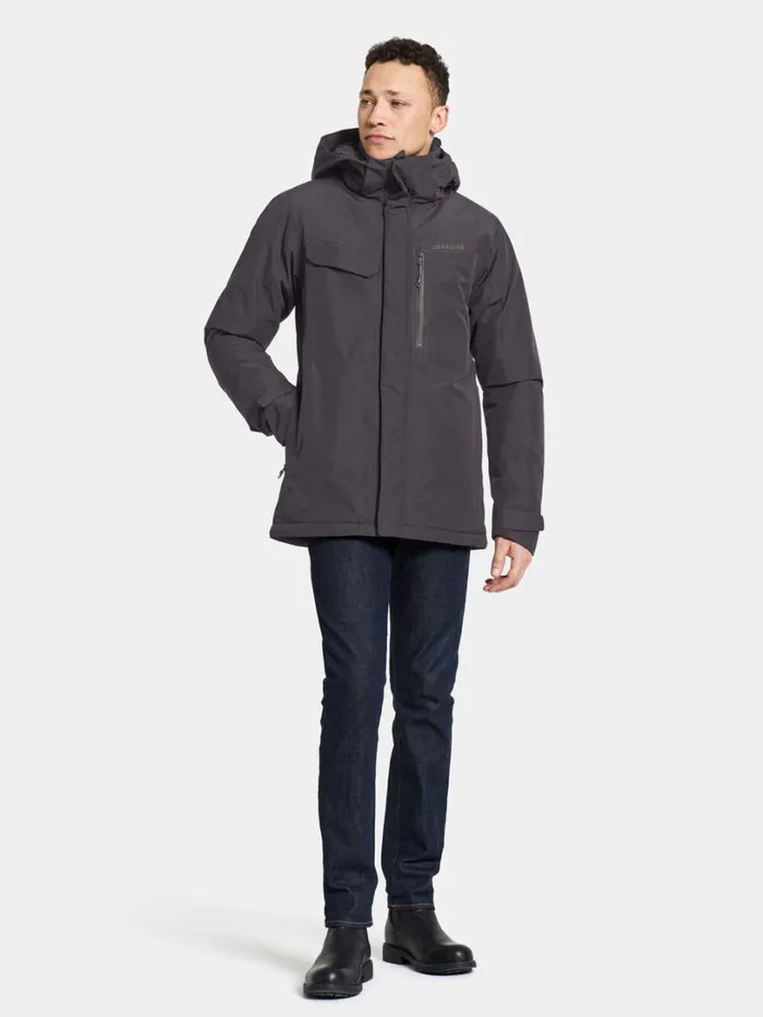 Stefan Jacket Black Men Didriksons Insulated Jackets