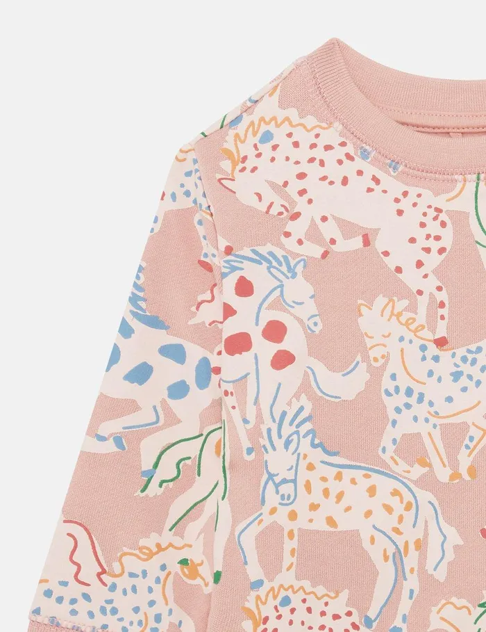 Stella McCartney Baby Girls Kids Horse Print Sweatshirt Multicolour Stella McCartney Baby Girls Kids Horse Print Sweatshirt Multicolour