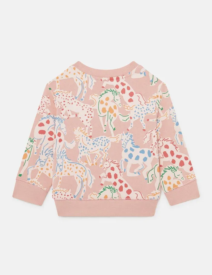 Stella McCartney Baby Girls Kids Horse Print Sweatshirt Multicolour Stella McCartney Baby Girls Kids Horse Print Sweatshirt Multicolour