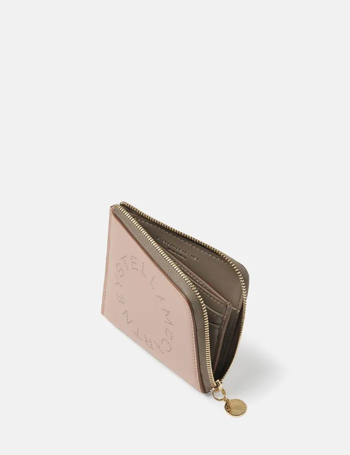 Stella McCartney Card Cases Women Logo Zip Cardholder Blush Stella McCartney Card Cases Women Logo Zip Cardholder Blush