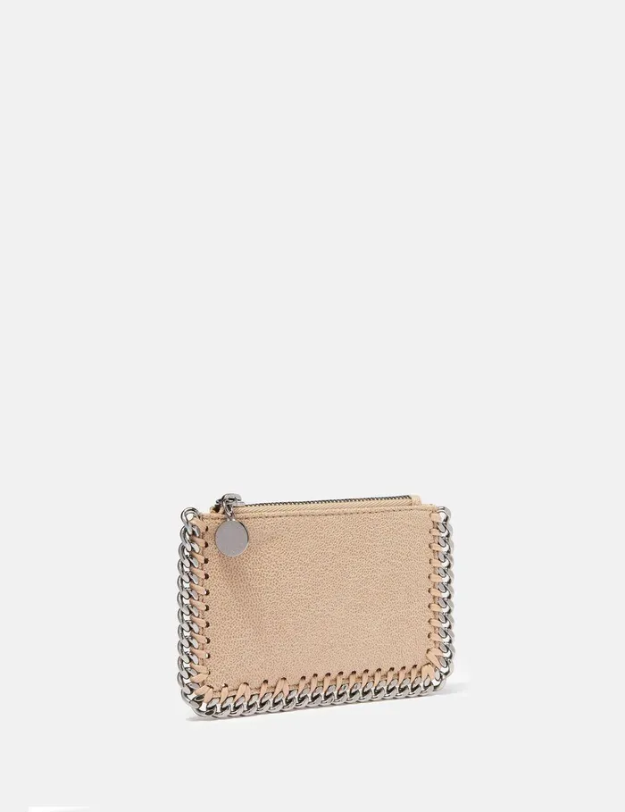 Stella McCartney Compact Wallets Women Falabella Zipper Cardholder Butter Cream Stella McCartney Compact Wallets Women Falabella Zipper Cardholder Butter Cream
