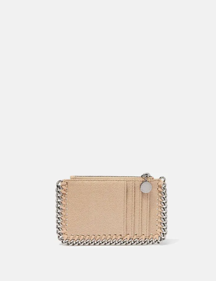 Stella McCartney Compact Wallets Women Falabella Zipper Cardholder Butter Cream Stella McCartney Compact Wallets Women Falabella Zipper Cardholder Butter Cream