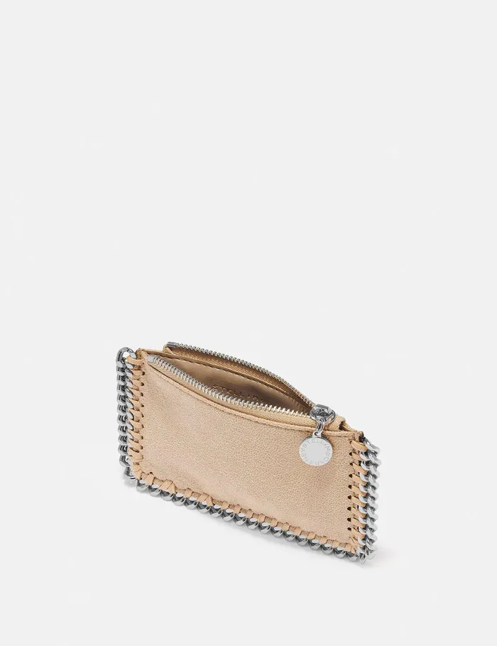 Stella McCartney Compact Wallets Women Falabella Zipper Cardholder Butter Cream Stella McCartney Compact Wallets Women Falabella Zipper Cardholder Butter Cream