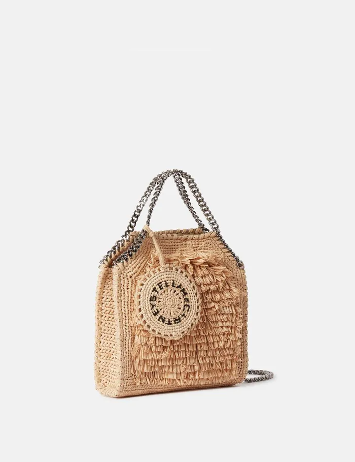 Stella McCartney Crossbody Bags Women Falabella Raffia Tiny Tote Bag Natural Stella McCartney Crossbody Bags Women Falabella Raffia Tiny Tote Bag Natural